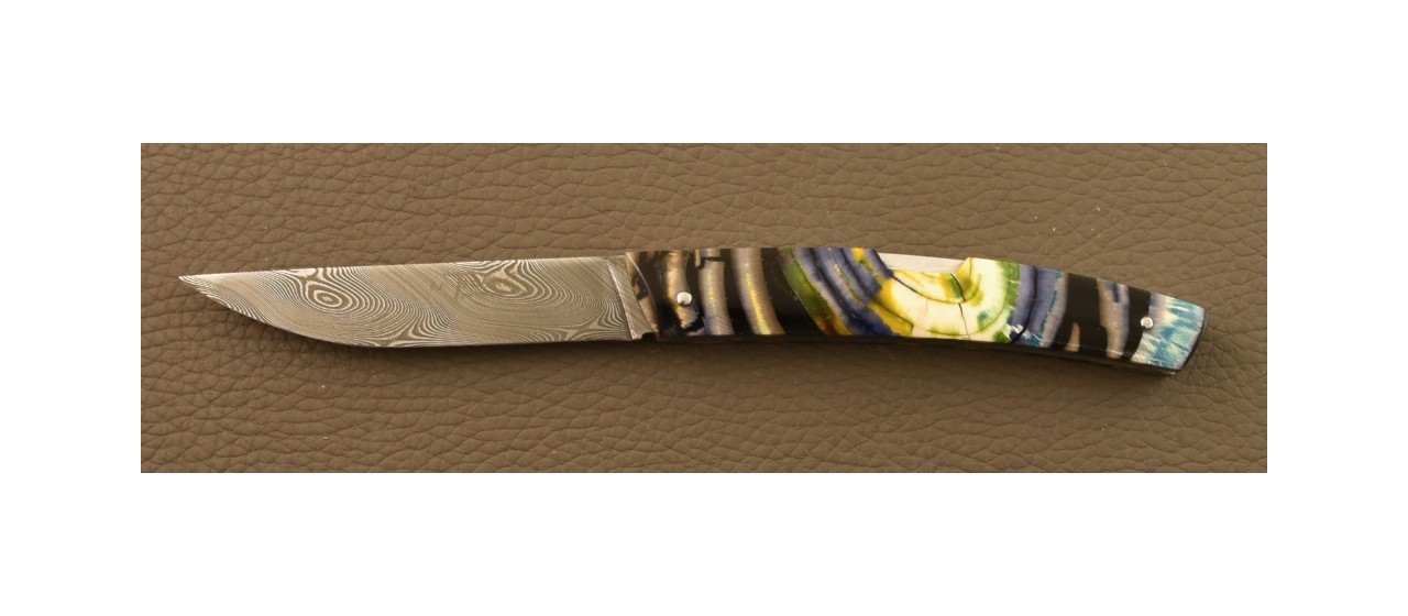 Le Thiers® Advance Knife Damascus Full Handle Mammoth slice