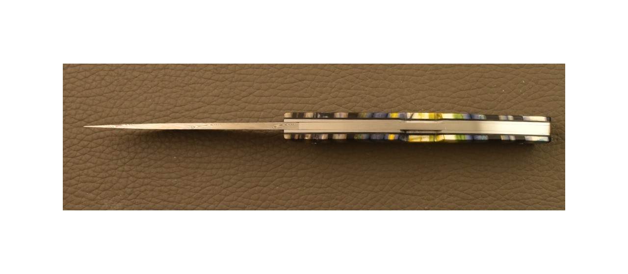 Couteau Le Thiers® Advance Damas Plein Manche Tranche de Mammouth