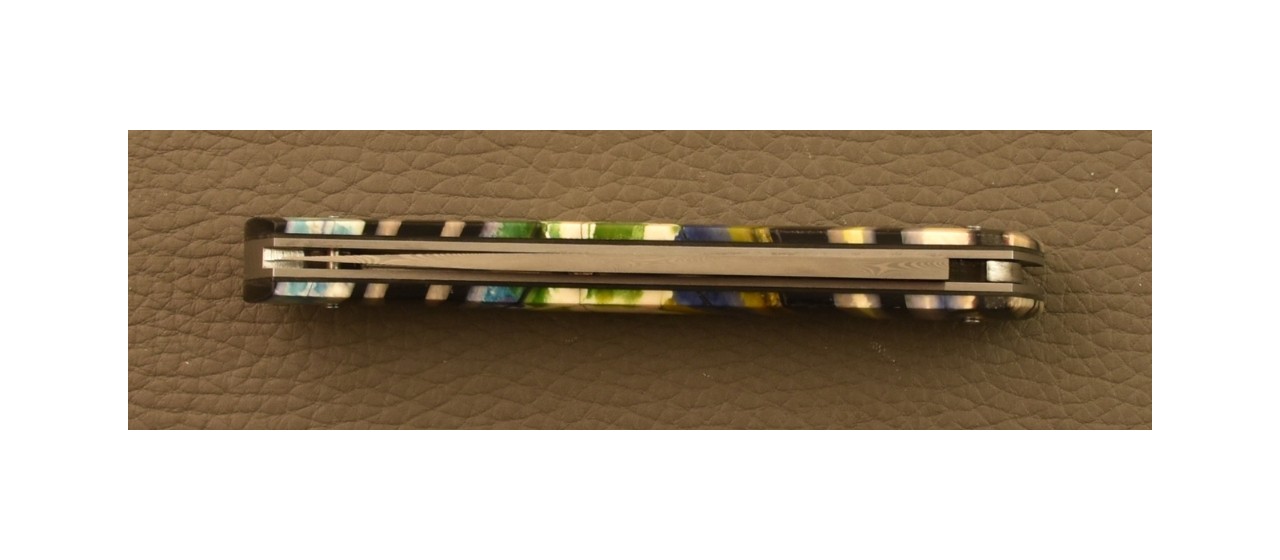 Le Thiers® Advance Knife Damascus Full Handle Mammoth slice