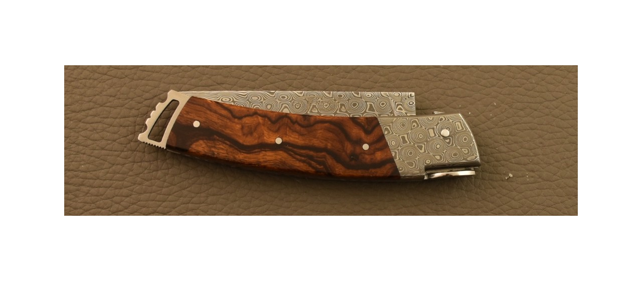 Couteau Le Thiers® Gentleman Damas Loupe de Bois de Fer