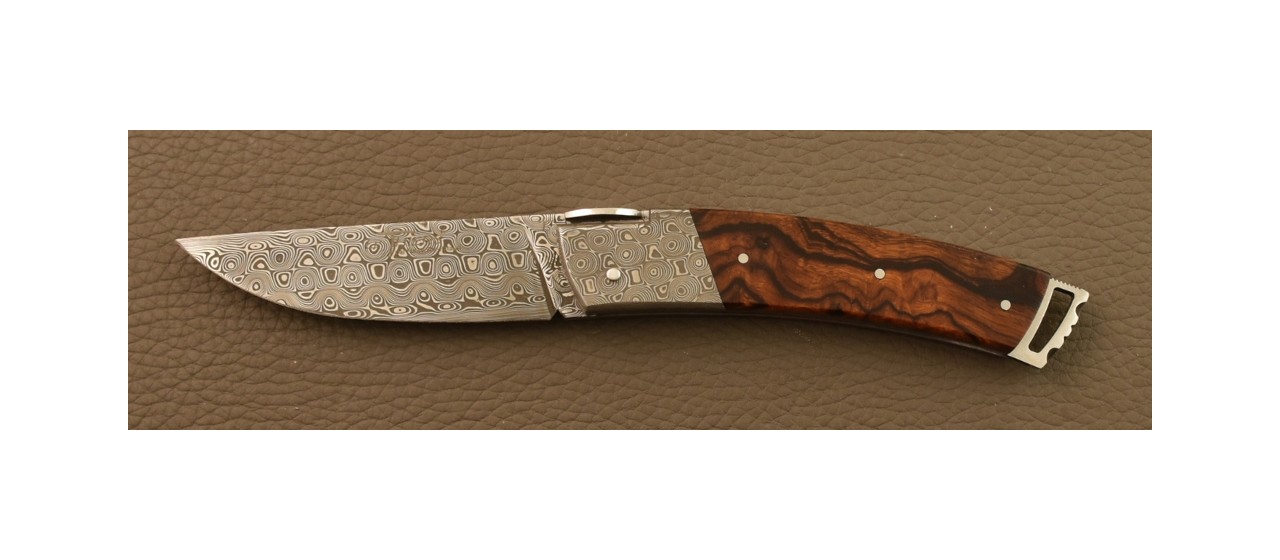 Le Thiers® Gentleman Knife Damascus Ironwood Burl