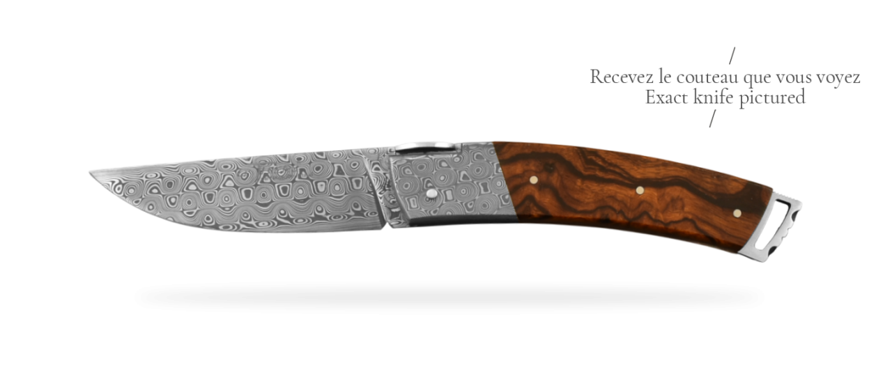 Le Thiers® Gentleman Damascus Ironwood Burl