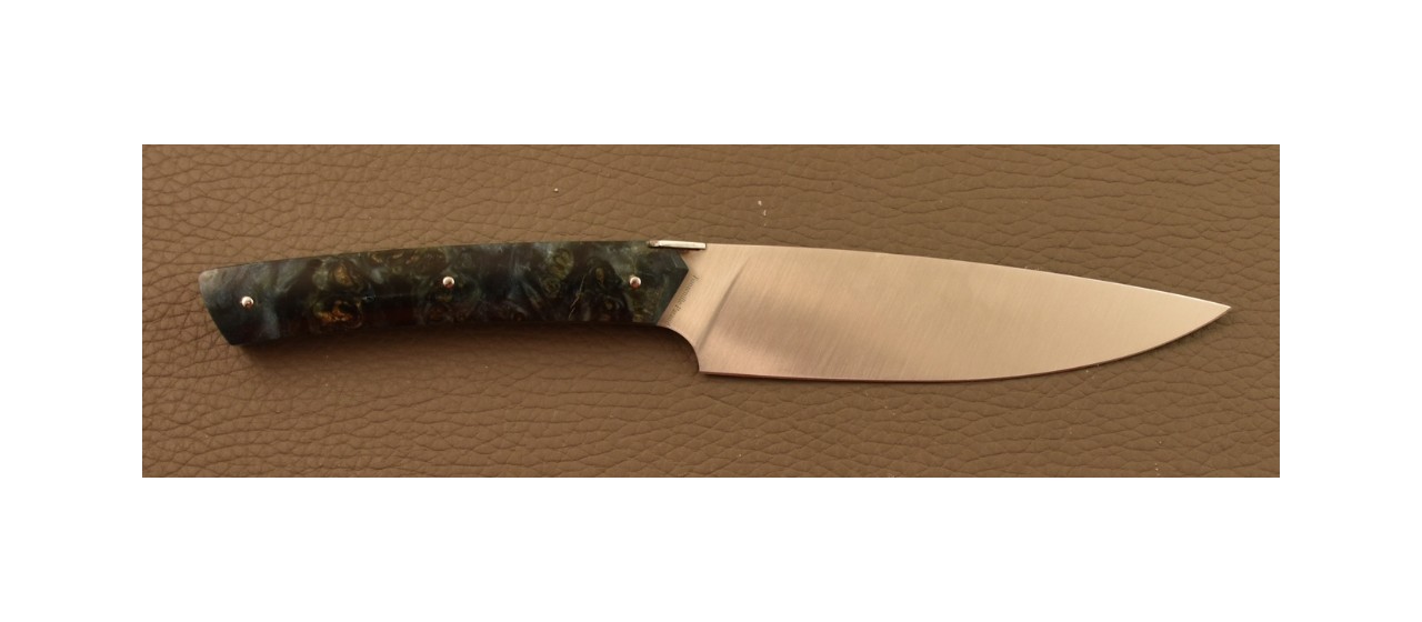 Chef's Knife Origine 1929 Stabilized Blue poplar burl
