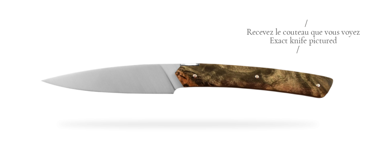 Paring knife Origine 1929 Stabilized black Poplar burl