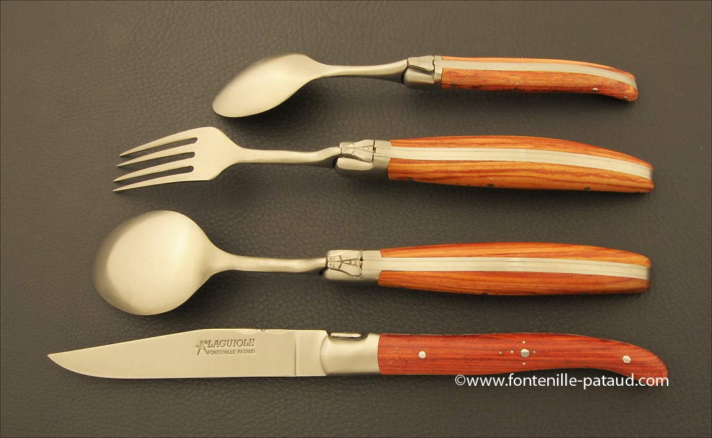 24 pcs Laguiole Cutlery handmade in France Laguiole Fontenille Pataud
