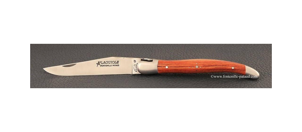 Rosewood handle and laguiole knife