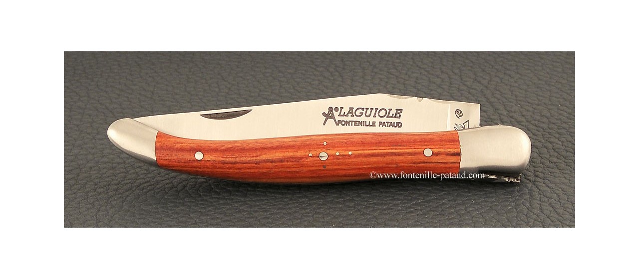 Rosewood handle and laguiole knife