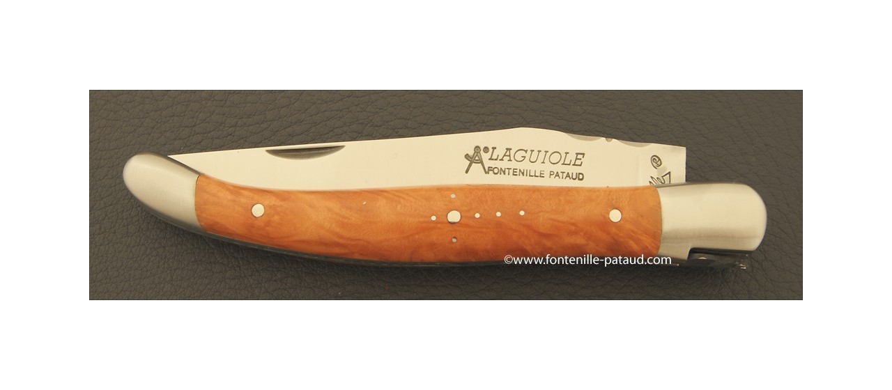 Laguiole knife briar root and stainless steel blade