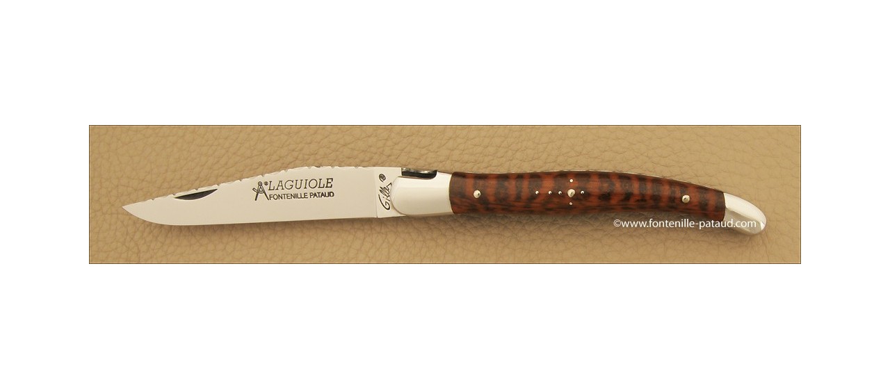 Laguiole with ciseled freehand spring