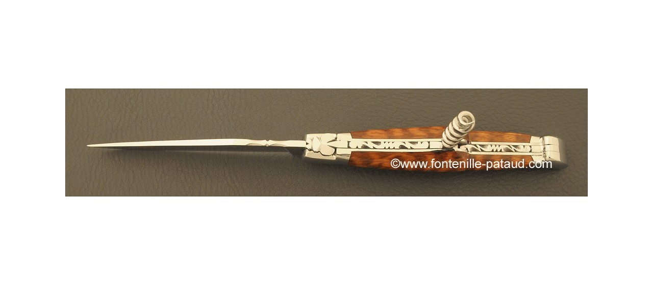 Couteau Laguiole Traditionnel 12 cm Classique avec Tire-Bouchon Amourette