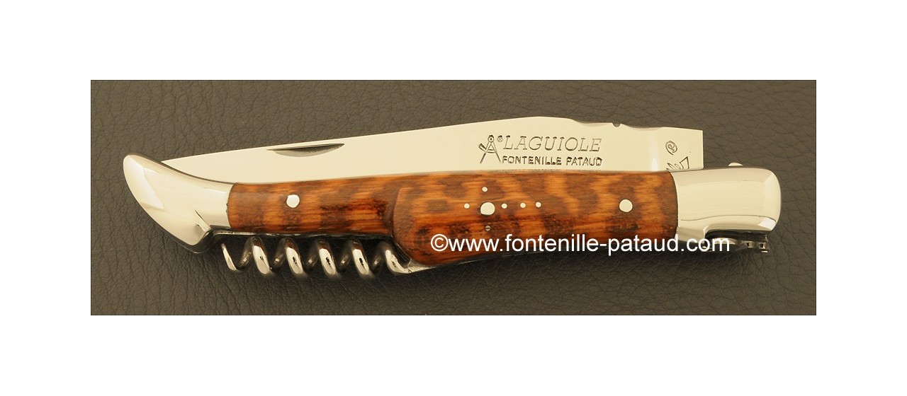Couteau Laguiole Traditionnel 12 cm Classique avec Tire-Bouchon Amourette