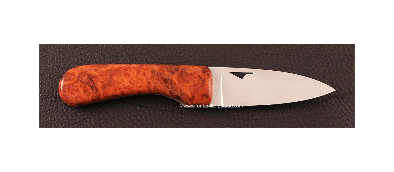 Corsican U Cumpa knife Classic range Stabilized poplar burl