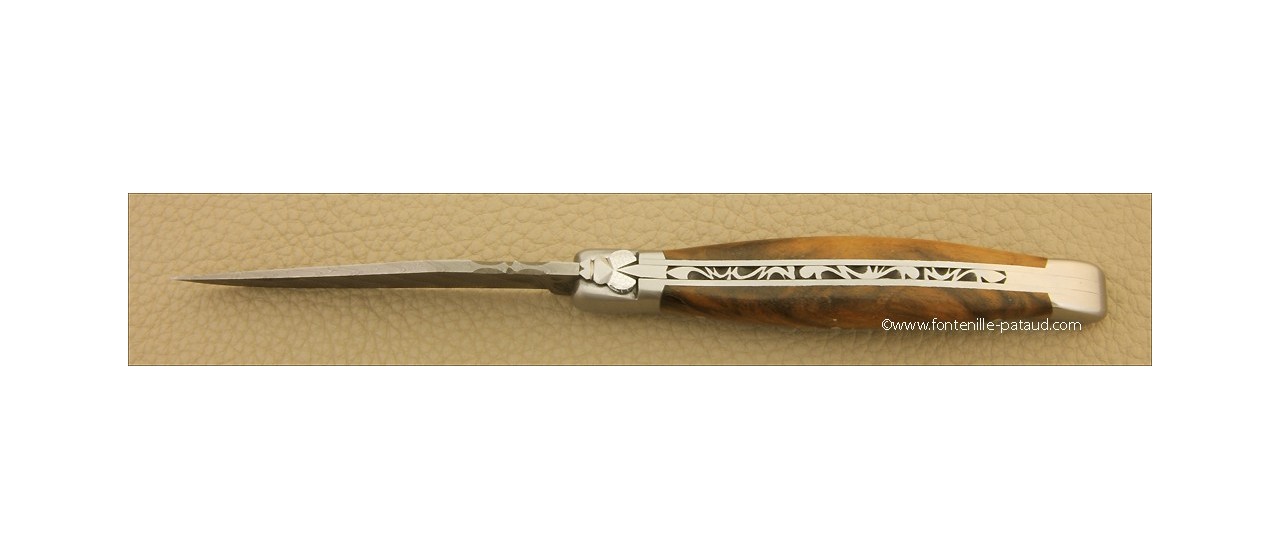 Couteau Laguiole Traditionnel 12 cm Damas Noyer
