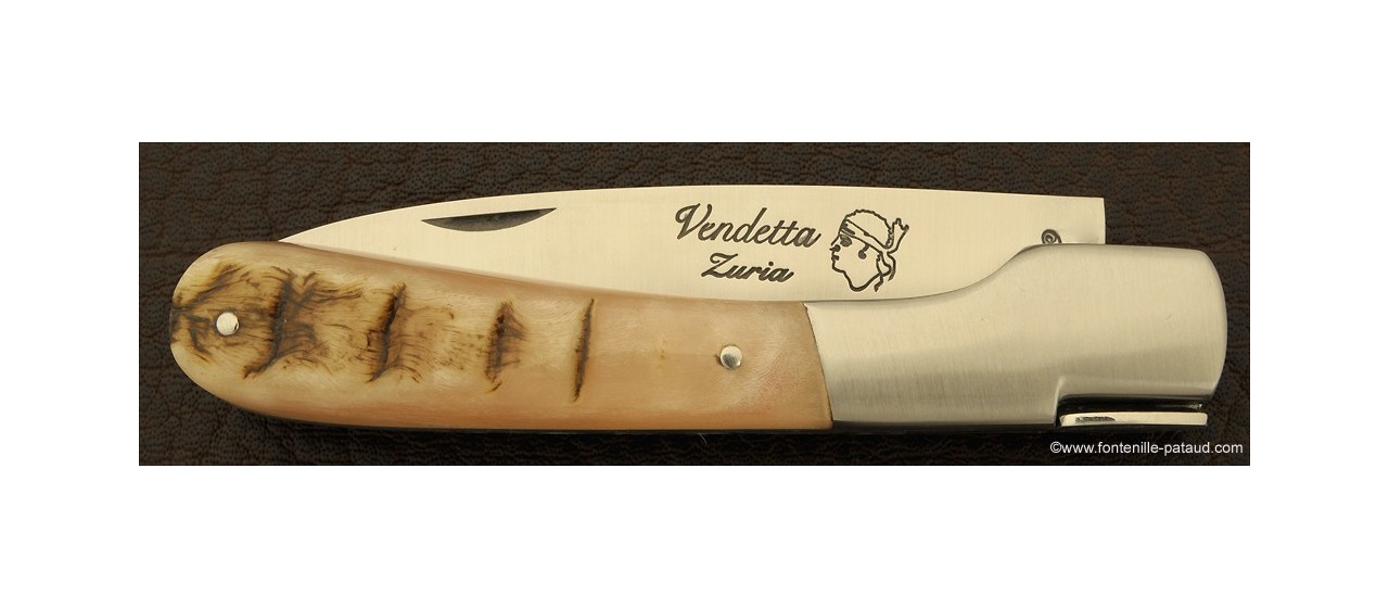 Corsican Vendetta knife Traditional Range Ram horn