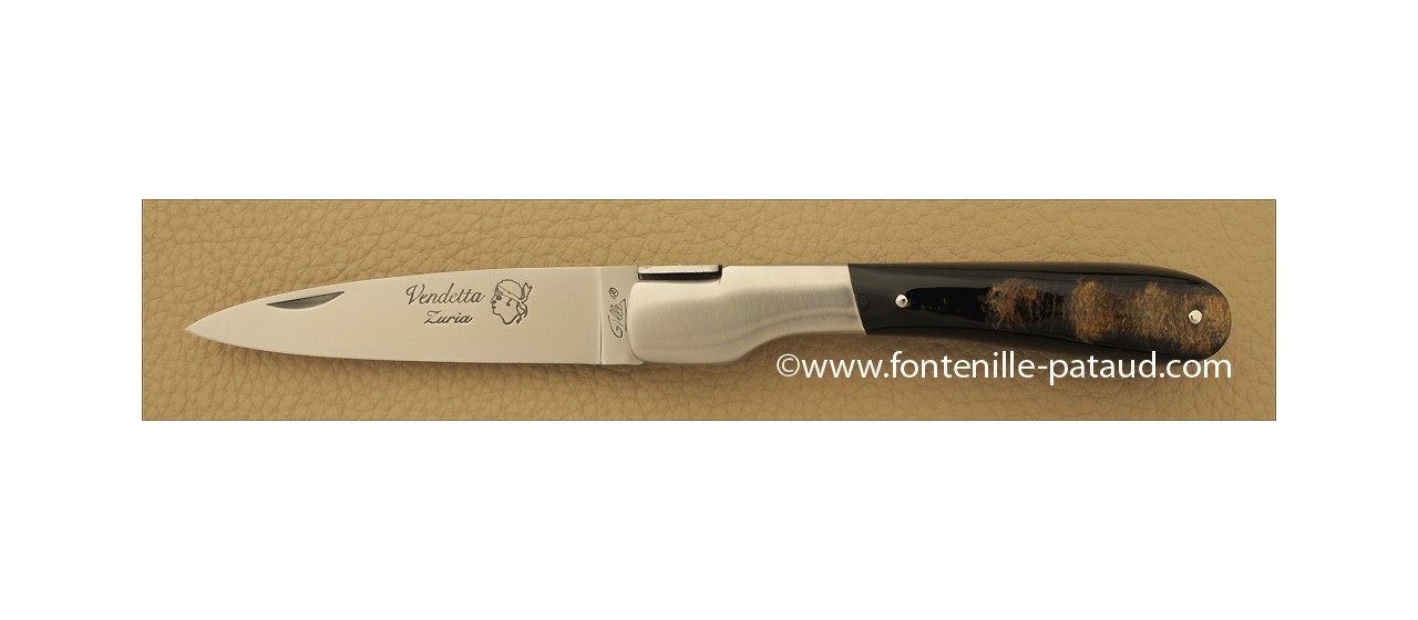 Corsican Vendetta knife traditional range buffalo bark