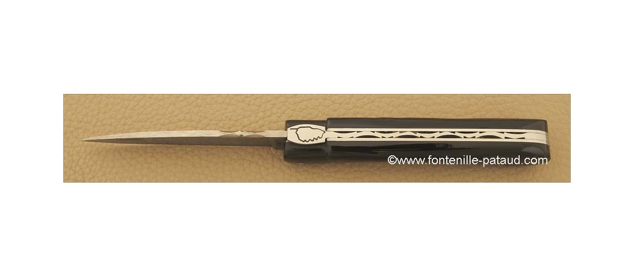 Corsican Vendetta knife Damascus Range Buffalo bark