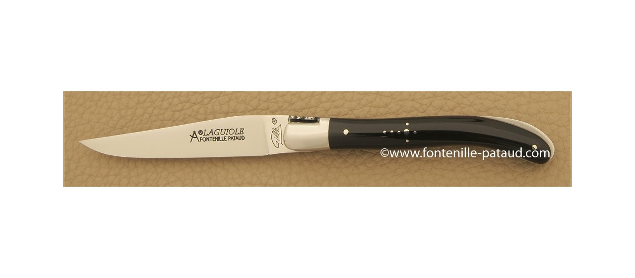 Couteau Laguiole XS Classique Pointe de corne noire