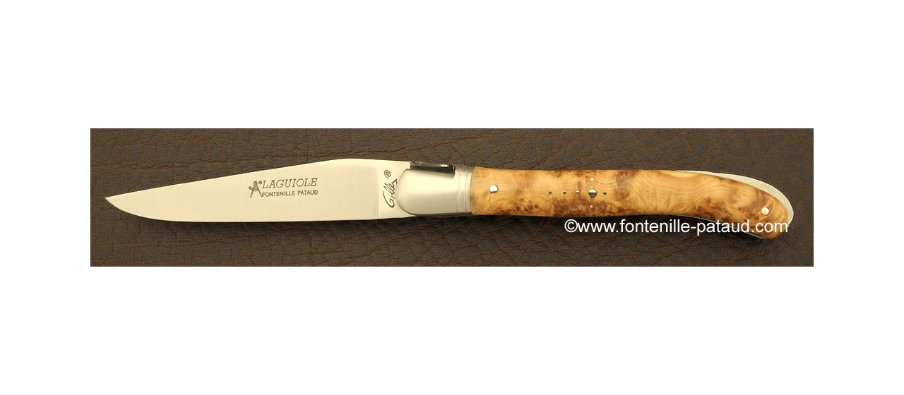 Couteau Laguiole Nature Classique loupe de Genevrier