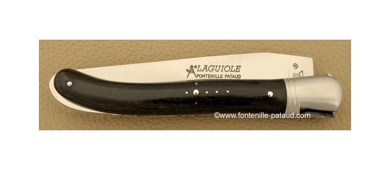Real ebony and laguiole knife