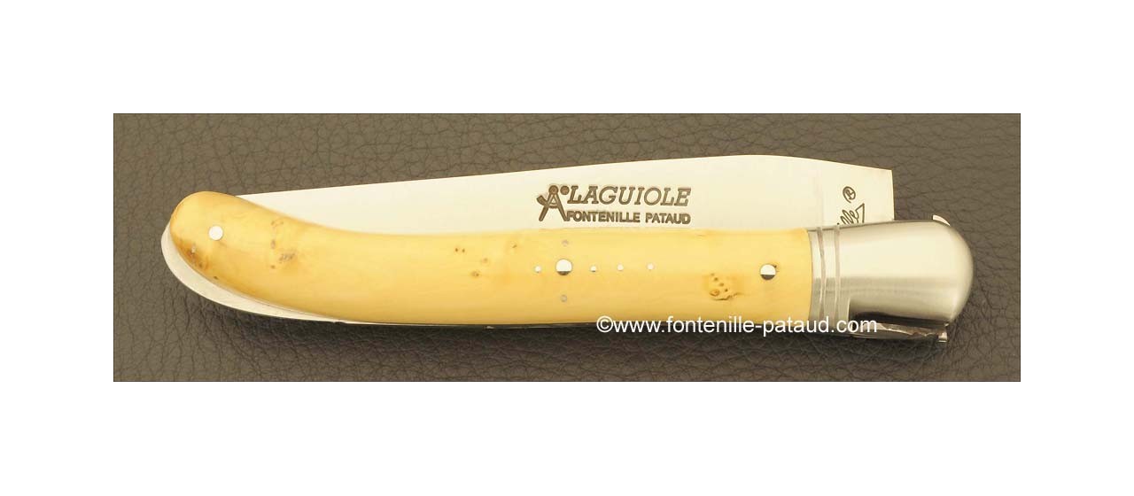 real laguiole knife handmade in France by gilles boxwood