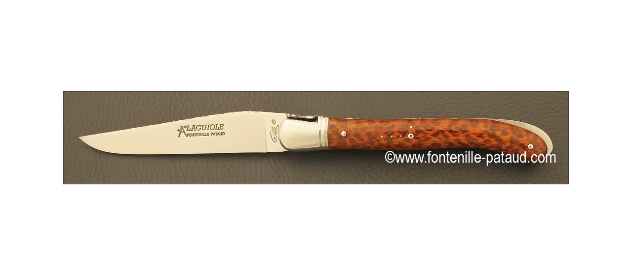 Craftman laguiole knife made in France, snakewood