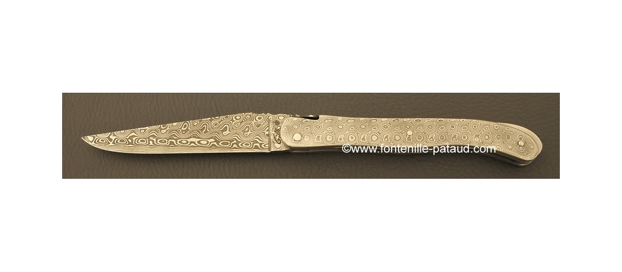 Laguiole avec manche damas damasteel