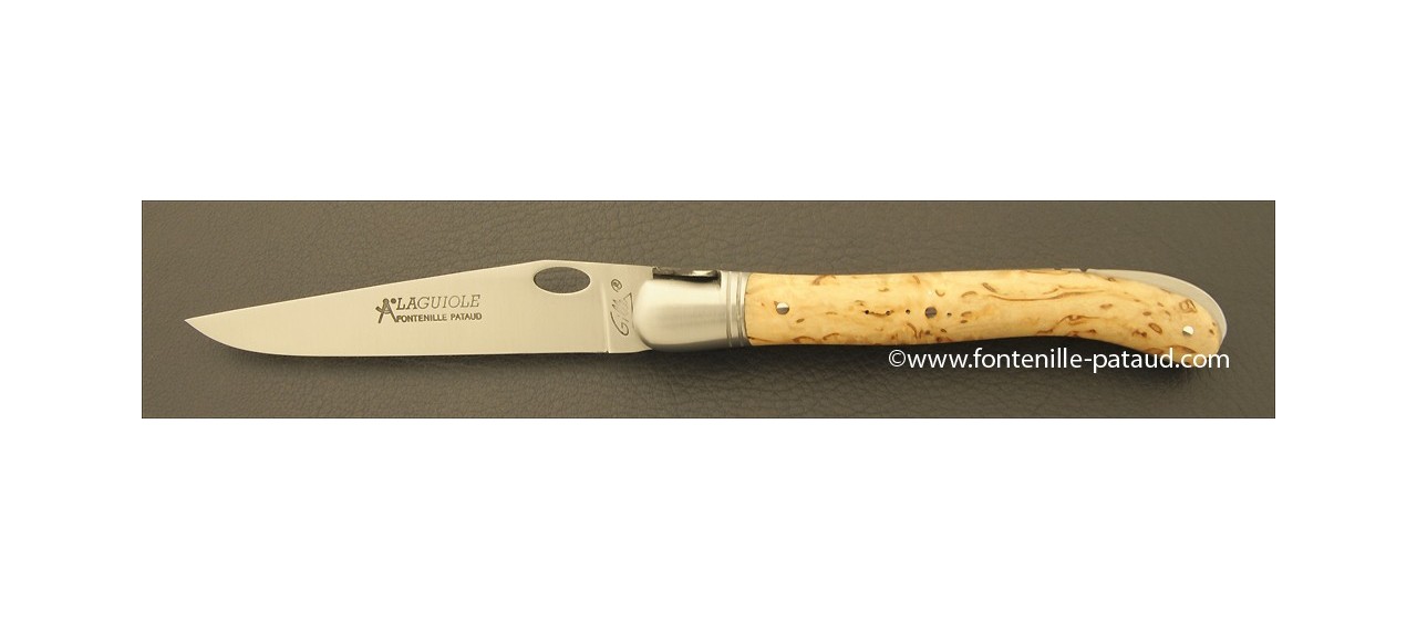 Laguiole Knife Nature Single Hand Range Curly birch