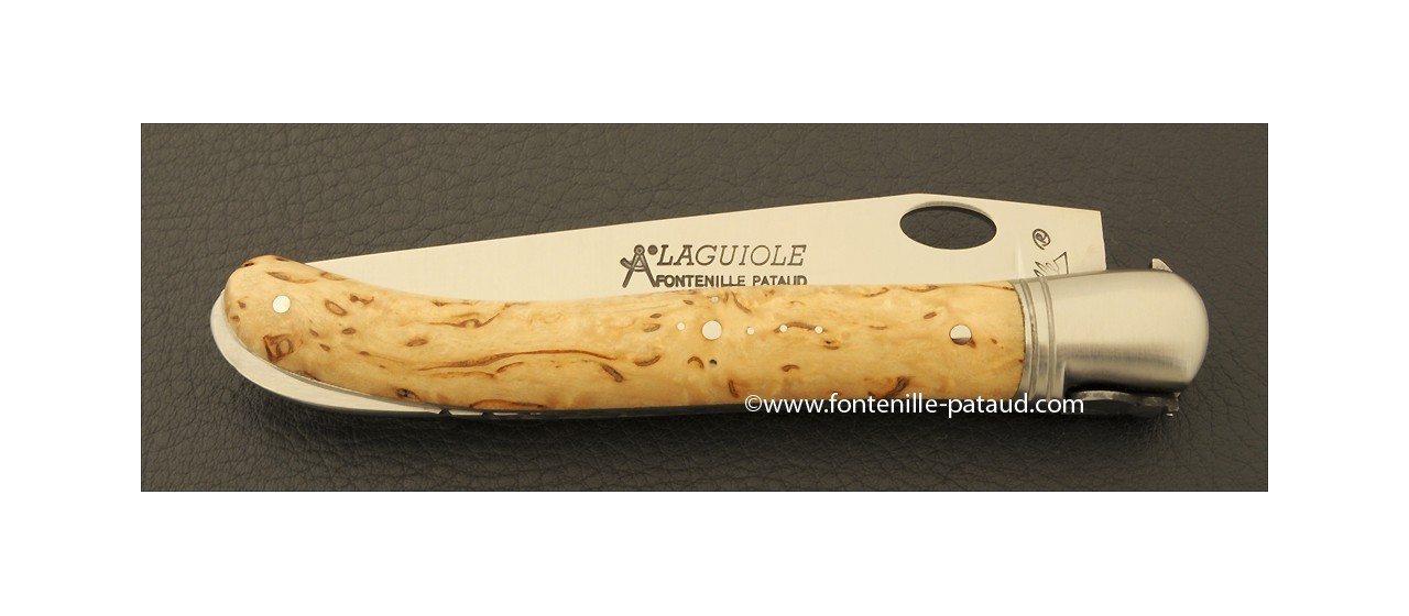 Laguiole Knife Nature Single Hand Range Curly birch