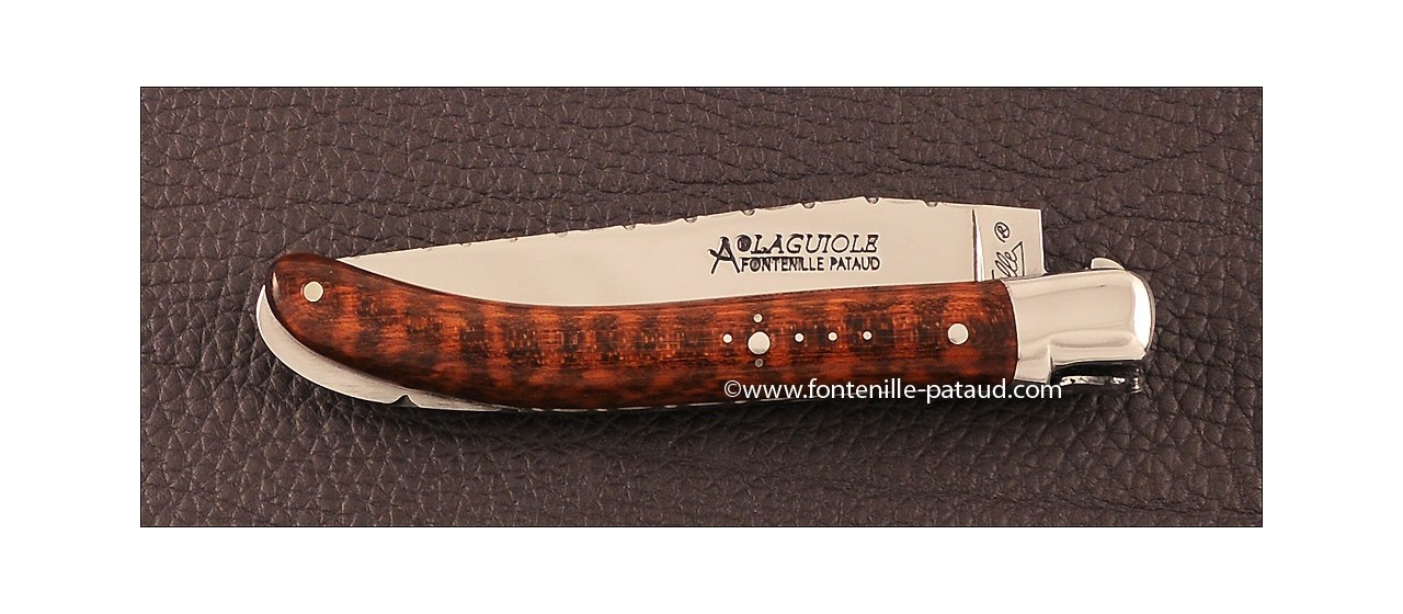 Laguiole Knife Le Pocket Guilloche Range Amourette