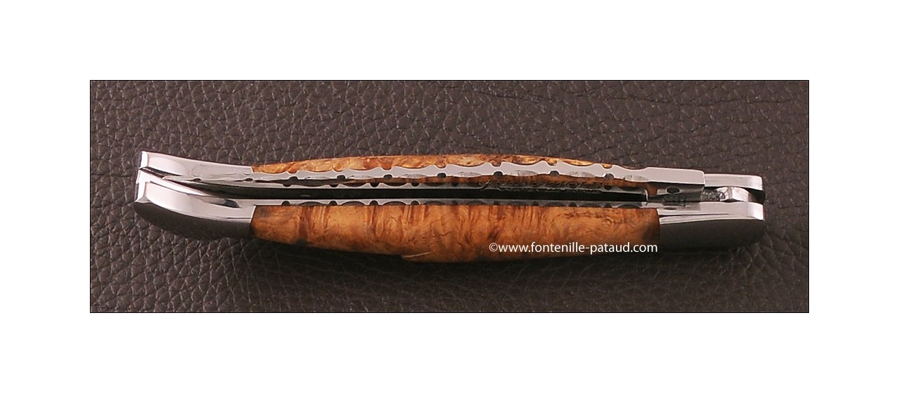 Laguiole Picnic Guilloché Range Stabilized Linden burl