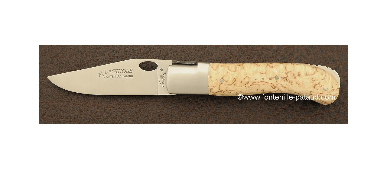 Laguiole Knife Gentleman Single Hand Opening Range Birch