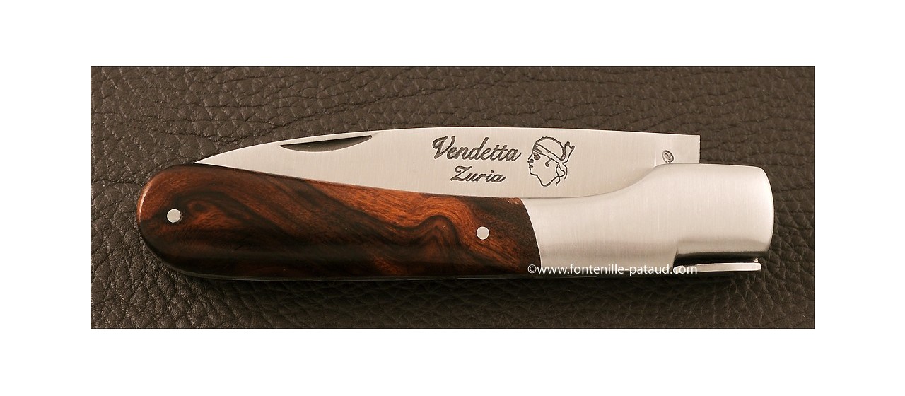 Couteau Vendetta Corse Traditionnelle Bois de fer