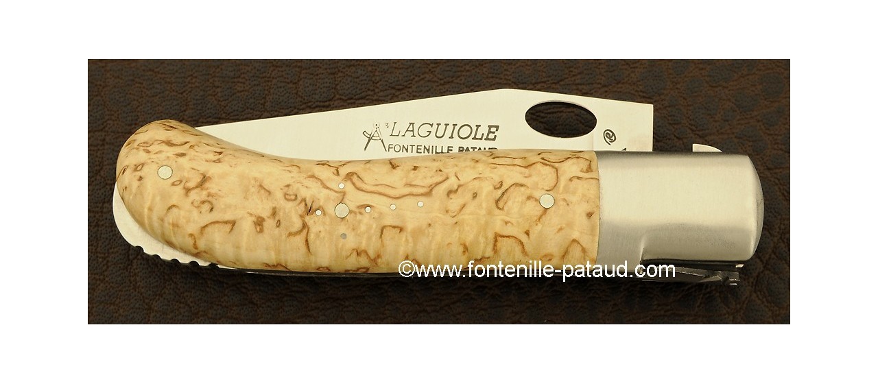 Couteau Laguiole Gentleman Une main Bouleau