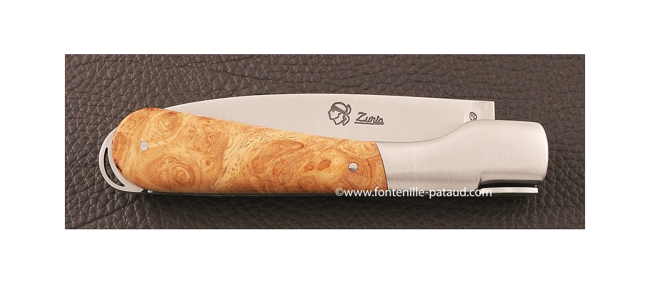 Corsican Sperone knife Classic Range Stabilized Maple burl