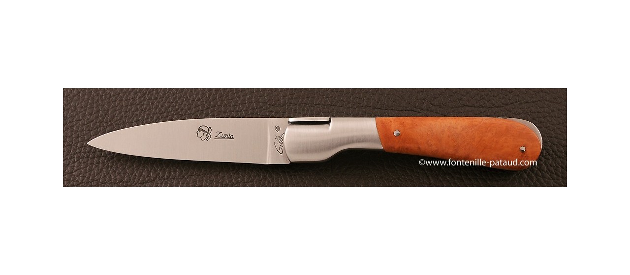 Couteau Pialincu Corse Classique Racine de bruyère