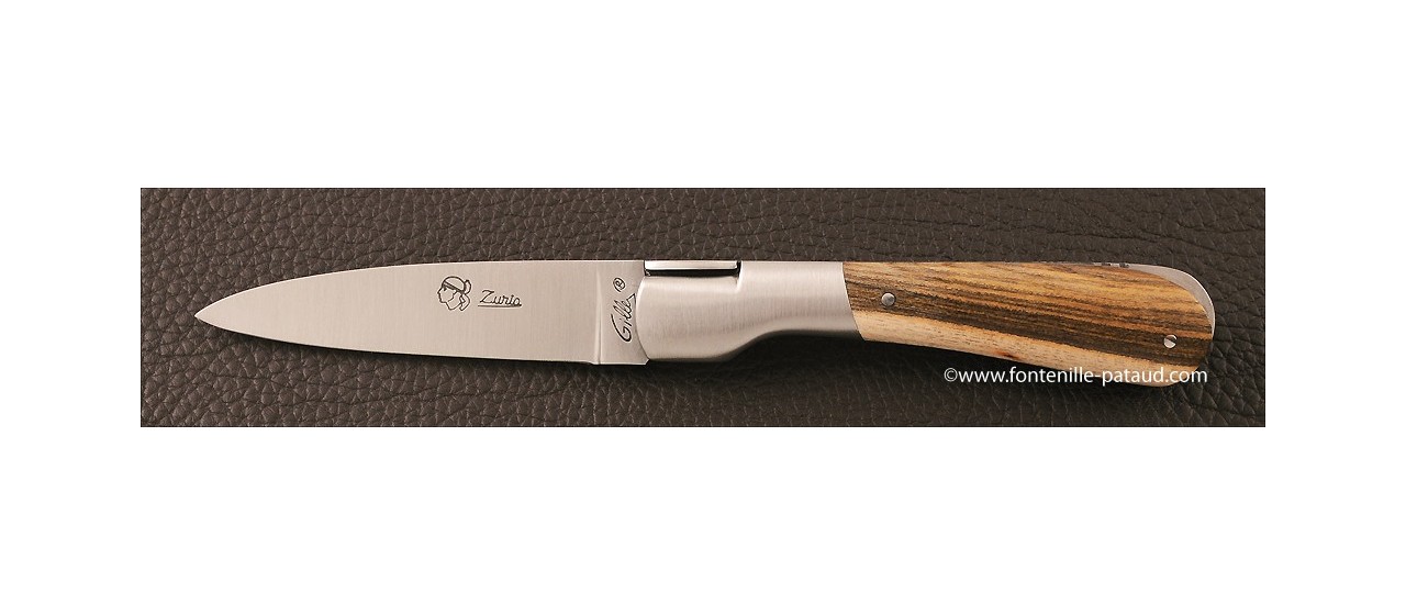 Corsican Pialincu knife Classic Range Pistachio wood