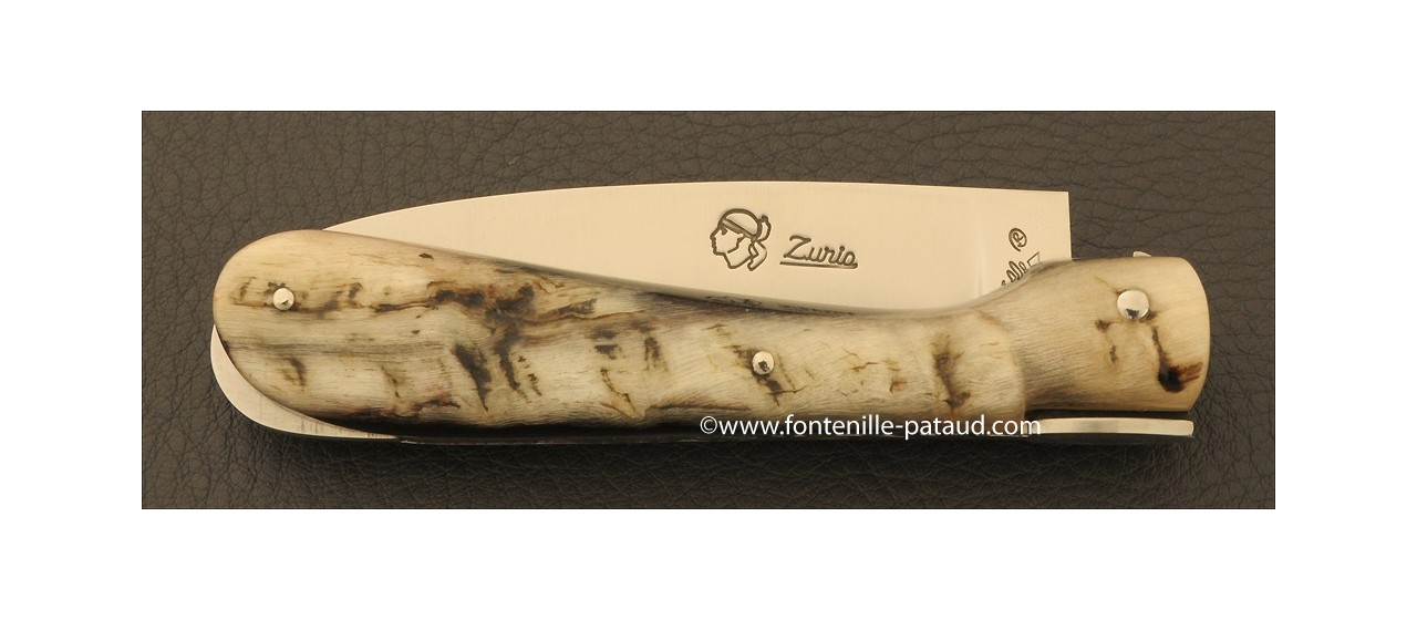 Corsican Pialincu knife Classic Range Dark ram horn