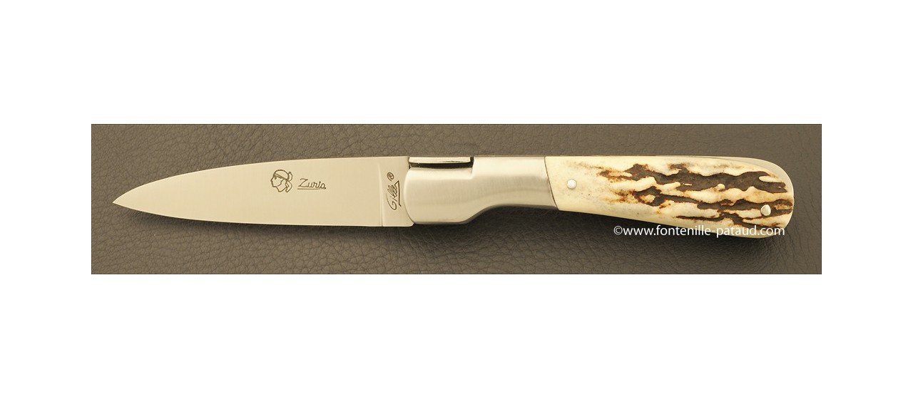 Couteau Pialincu Corse Classique Bois de cerf