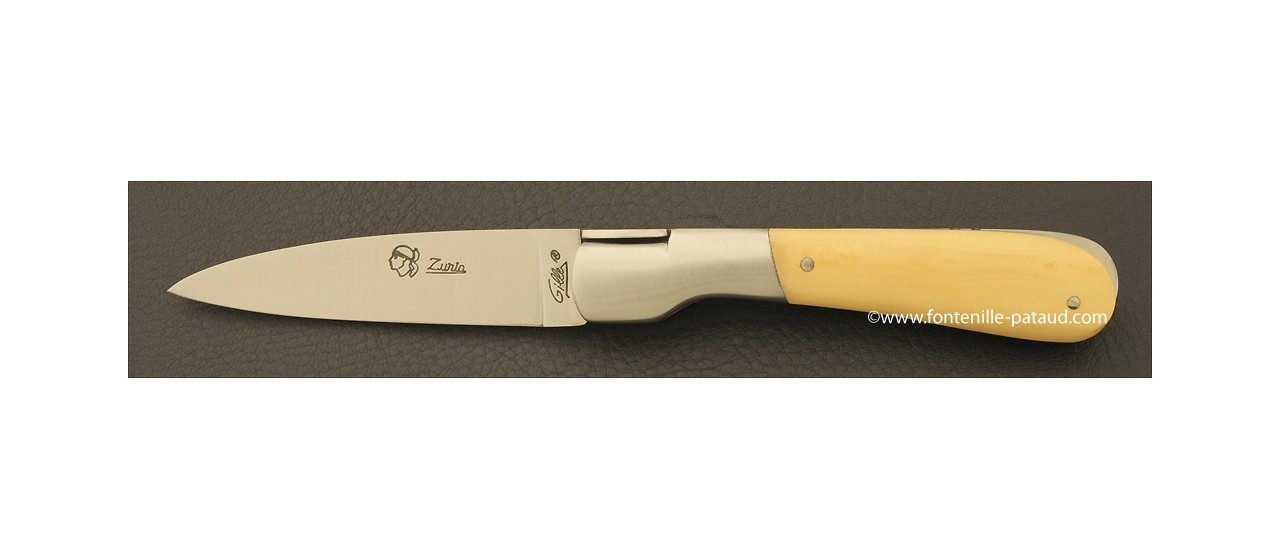 Couteau Pialincu Corse Classique Buis