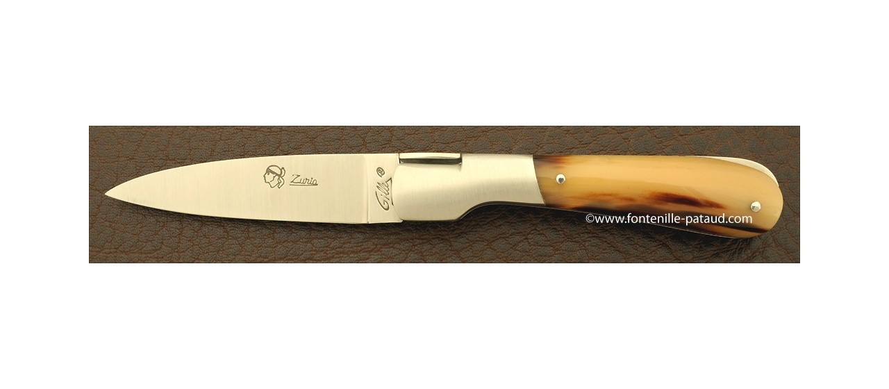 Corsican Pialincu knife Classic Range Horn tip