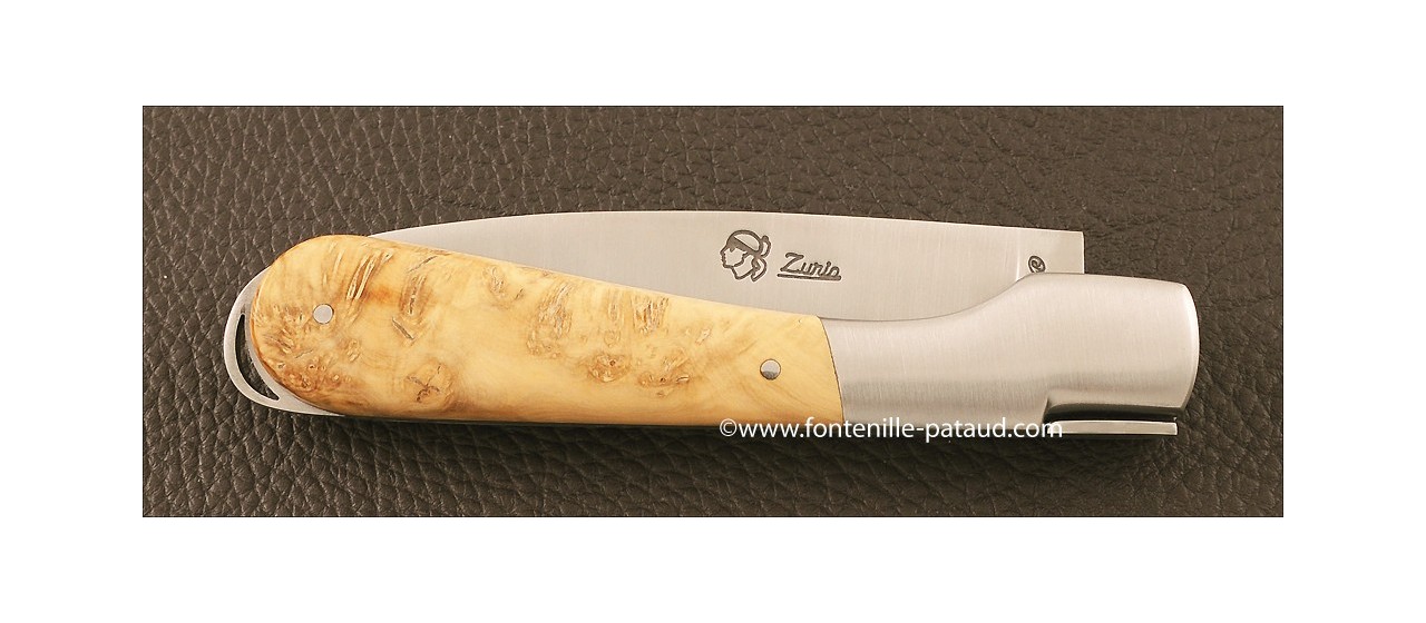 Corsican Sperone knife Classic Range Boxwood Burl