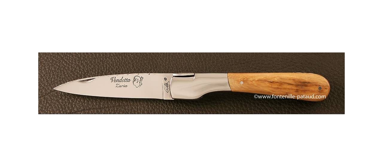 Corsican Vendetta knife Guilloche Range Mammoth Ivory