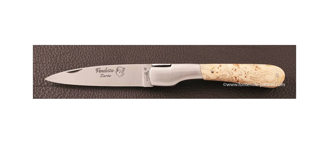 Corsican Vendetta knife Traditional Range Ash burl