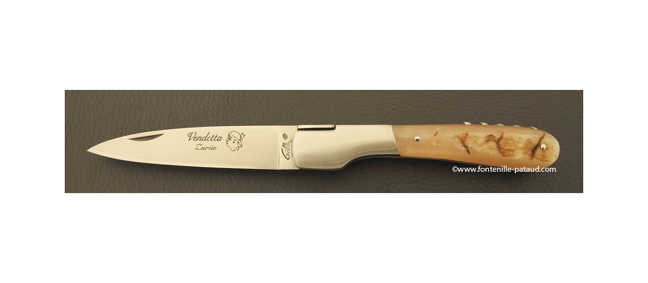 Corsican Vendetta knife Traditional Ram horn with corkscrew