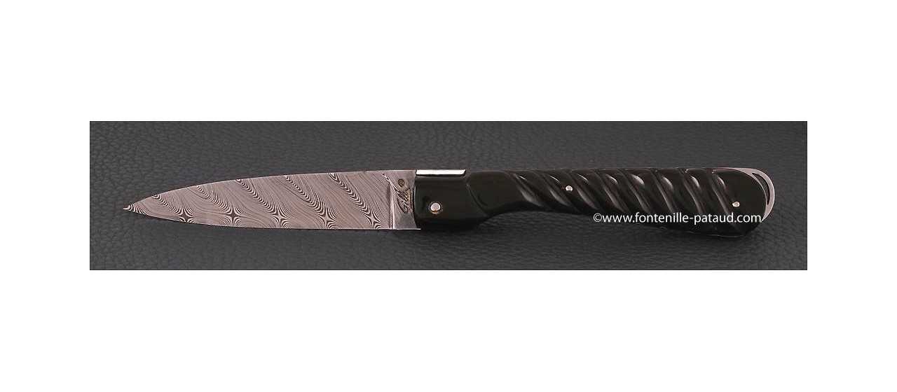 Corsican Sperone knife Collection Range Rop Black horn