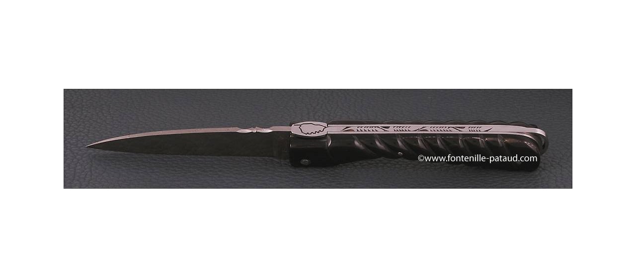 Corsican Sperone knife Collection Range Rop Black horn