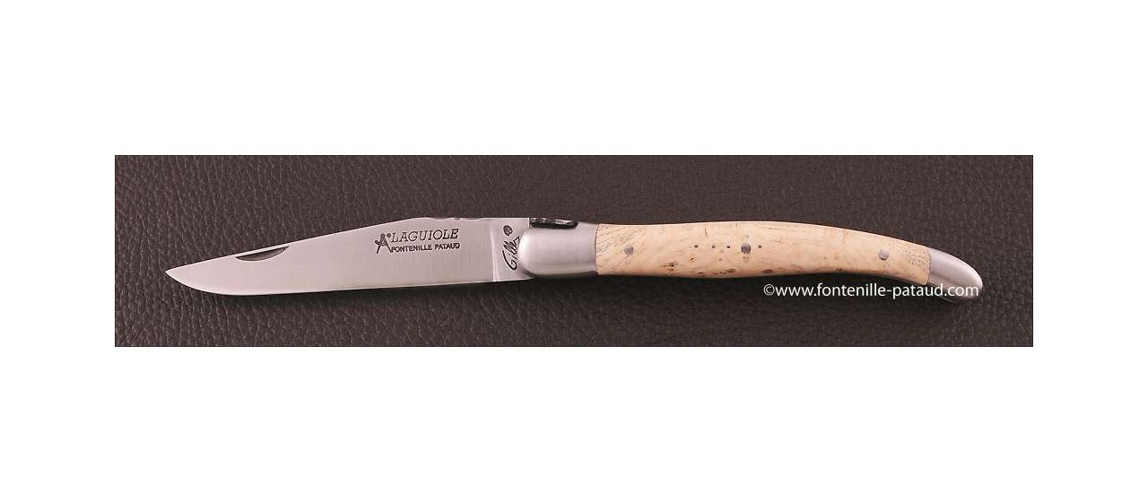 Real laguiole knife from France ash burl