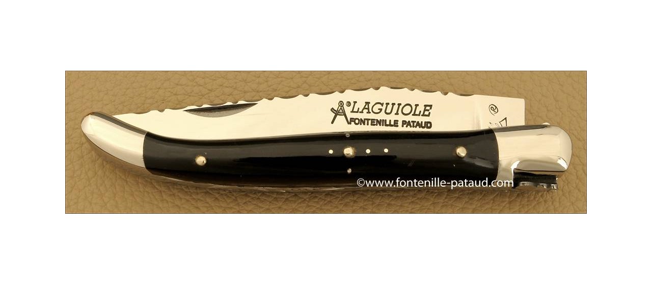 Couteau Laguiole Traditionnel Pointe de Corne Noire