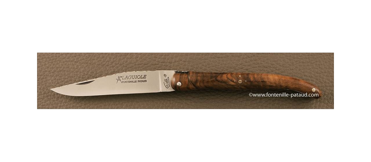 Laguiole Knife Traditional 11 cm Guilloche Range Walnut