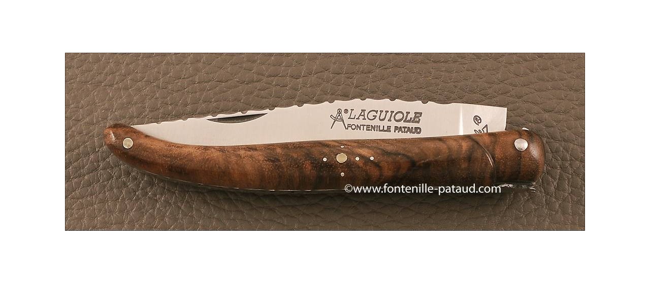 Laguiole Knife Traditional 11 cm Guilloche Range Walnut